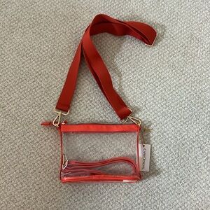NWT Orange gameday clear purse with 2 straps!! never used
